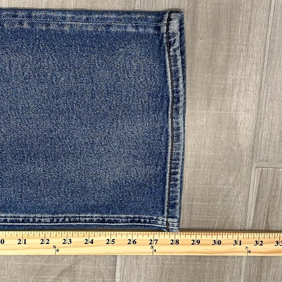 Blank NYC The Chrystie High-Rise Crop Wide Leg Denim Jeans in Wall Street Sz 28 - Picture 12 of 15
